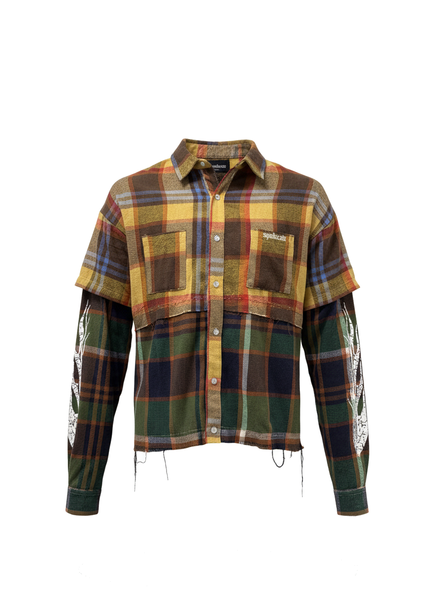 Syn Atelier Deconstructed Flannel (Multi) – Syndicate Streetwear MIA