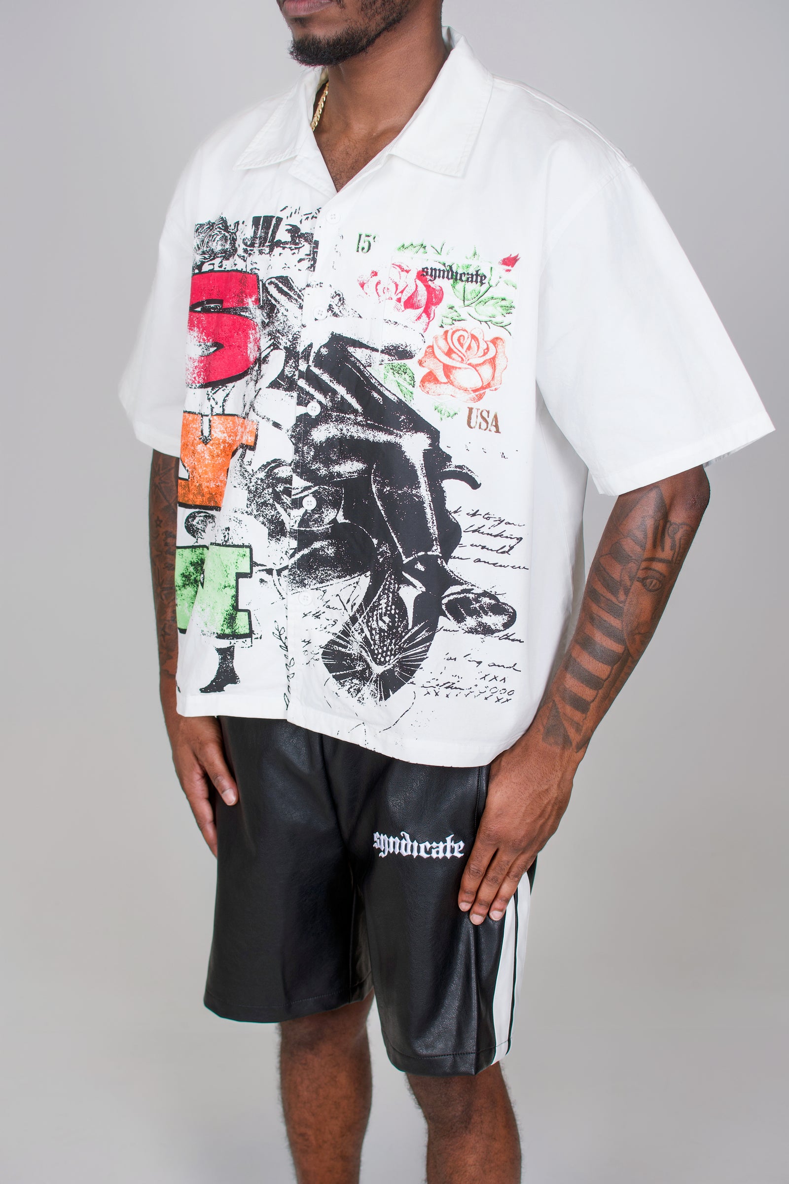 Syn Guns & Roses Bowling Shirt – Syndicate Streetwear MIA