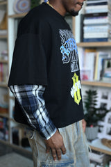 Syn Mafia Ties Hybrid Flannel Tee