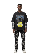 Syn Mafia Ties Flannel Hybrid Tee