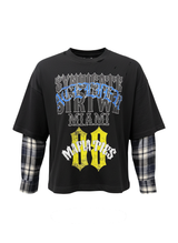 Syn Mafia Ties Flannel Hybrid Tee
