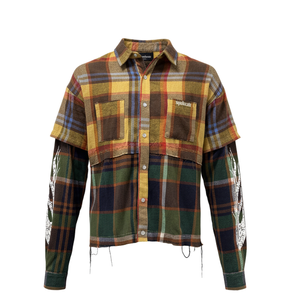 Syn Atelier Deconstructed Flannel (Multi) – Syndicate Streetwear MIA