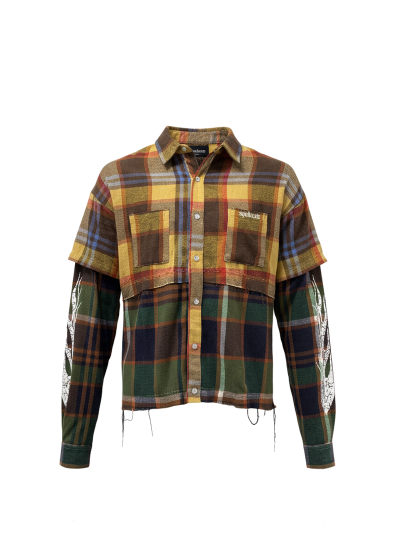Syn Atelier Deconstructed Flannel (Multi) – Syndicate Streetwear MIA Syn Atelier Deconstructed Flannel (Multi) – Syndicate Streetwear MIA